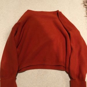 burnt orange sweater